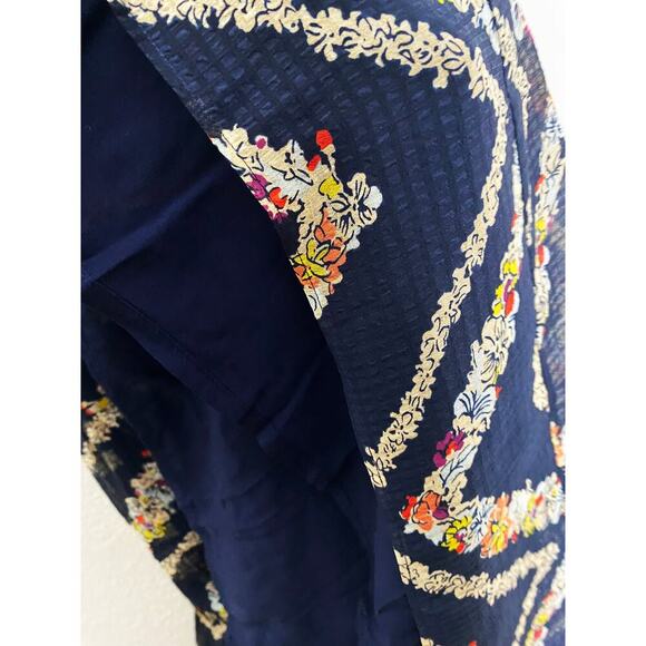 Anthropologie HD Paris Women's Rococo Sleeveless Midi Tiered Trapeze Dress Med - Picture 8 of 10